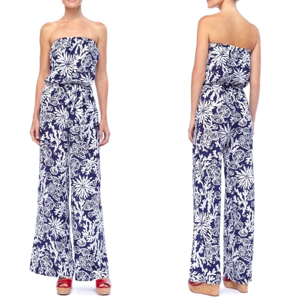 Lilly Pulitzer Farrah Jumpsuit in Navy